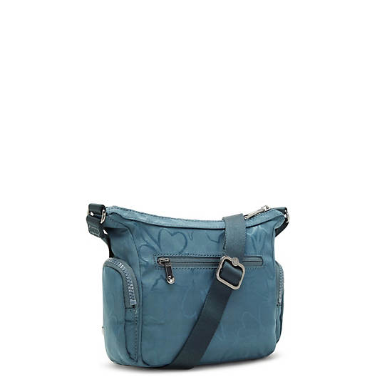 Kipling Gabbie Mini Printed Crossbody Väska Marinblå Grå | SE 2090FD